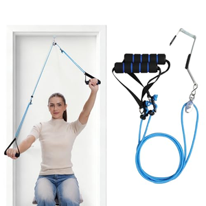 Poulies de physiothérapie pour la rééducation de l'épaule, équipement de rééducation à poulie pour exercices des bras avec bande de résistance - Product Image 1