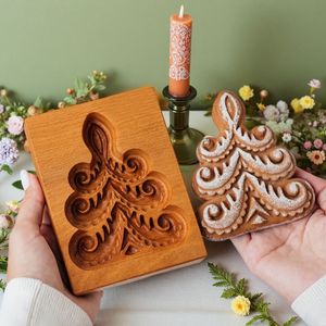 Stampo per Biscotti 3D in Legno Naturale Versatile per Cucina e Pasticceria, Facile da Usare per Risultati Professionali - Product Image 4