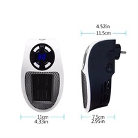 350W Chauffage Portable Chauffage Électrique Plug in Mur Chambre Chauffage Appareil Domestique Chauffage Poêle Mini Radiateur À Distance Réchauffeur Machine
