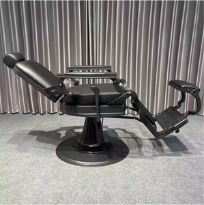 Chaise de barbier Greaser de qualité supérieure Forme ergonomique Mécanisme d'inclinaison lisse Matériau durable pour un service de coiffure exceptionnel - Product Image 4