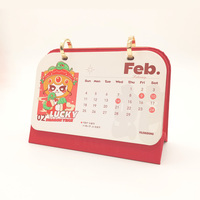 Calendrier de bureau personnalisé non daté 365 jours, spirale mensuelle, pour l'auto-soin, en papier durable, avec support et design à feuilles mobiles, pour la planification et la présentation au bureau