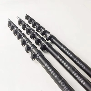 Perche télescopique en fibre de <span class=keywords><strong>carbone</strong></span> HY 22m 30m 20m avec système de double verrouillage, longue tige pour la récolte de l'huile de <span class=keywords><strong>palme</strong></span>, outils agricoles manuels d'extension - Product Image 1