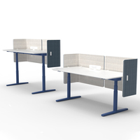 Table de bureau réglable en hauteur avec double moteur, cadre de table électrique réglable en hauteur