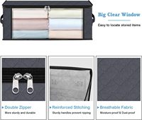 HomeHacks - Paniers de rangement pliables en tissu non tissé pour vêtements et chaussures