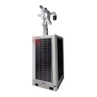 Menara CCTV Mobile Cepat Pasang Tiang 6m Terintegrasi Panel Surya 4*350W Pengontrol MPPT Tahan Air untuk Perlindungan Aset Jarak Jauh