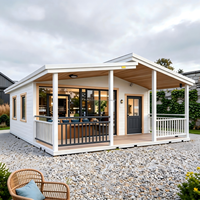 Maison préfabriquée de luxe, maison modulaire en conteneur, maison en conteneur extensible avec chambre, cuisine, salon, design préfabriqué
