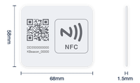 KKM C5 Balise de suivi intelligente ultra mince à faible coût Mini étiquette d'étiquette Ibeacon en papier flexible pour la gestion des actifs