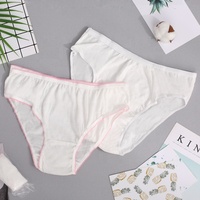 Celana Dalam Wanita Sekali Pakai, 100% Katun Murni, Celana Dalam Perjalanan Putih