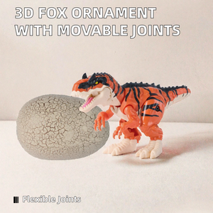Juguete de Dinosaurio Caminante con Huevo, Modelo Realista de T-Rex con Huevo que se Abre, Figura de Plástico de Animal para Niños - Product Image 2