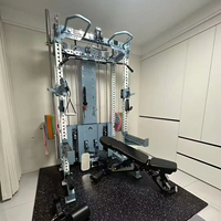 Rack d'entraînement complet multifonctionnel avec barres de sécurité et barre de traction en acier pour l'entraînement des triceps