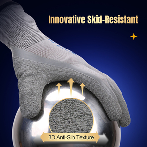 XINGYU Guantes de Mano con Revestimiento de Látex, Guantes de Trabajo Profesionales, Transpirables y Seguros - Product Image 4