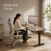 Table de bureau électrique silencieuse AOR pour la maison, bureau debout, bureau d'apprentissage, design moderne, plateau en bois, couleur personnalisable, facile à assembler