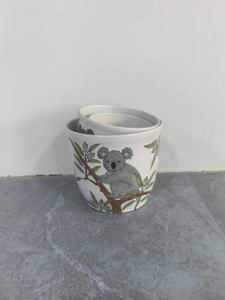 Macetas de cerámica para plantas selváticas con diseño de <span class=keywords><strong>Koala</strong></span>, bonitas macetas Bosai de porcelana para jardín, dormitorio, sala de estar, balcón, decoración - Product Image 4