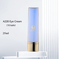 Tube souple pour crème contour des yeux, flacon compressible en PP avec bille roulante lisse, format voyage, service OEM, vente en gros, direct usine