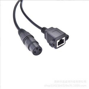 Xlr 3 Pin Female To <b>Rj45</b> Female Audio <b>Cable</b> For Professional Audio Equipment - Product Image 1