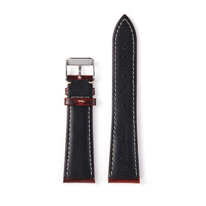 Bracelet de montre intelligente en cuir véritable souple, vente en gros d'usine, 18-24 mm, boucle à ardillon en cire huileuse brillante, <span class=keywords><strong>5</strong></span> couleurs pour <span class=keywords><strong>5</strong></span>/6/7 - Product Image 4