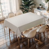 Nappe carrée en plastique lavable RNPT motif ciel étoilé pour table, idéale pour dîner en famille et anniversaire