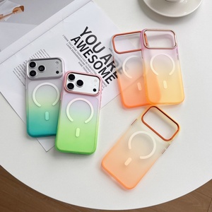 Funda Magnética Degradada Mate al por Mayor para iPhone 17 15 16 Pro Max 17 Air, Carga Inalámbrica, Delgada, Antigolpes, Carcasa Rígida - Product Image 2