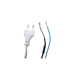 EU VDE APPROVED POWER CORDS 2 PIN PLUG POWER CORD With 2 WIRES TO YOU