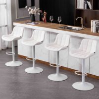 Mobilier de bar nordique Design moderne minimaliste tabouret de bar en tissu de haute qualité comptoir cadre en métal chaise de bar haute