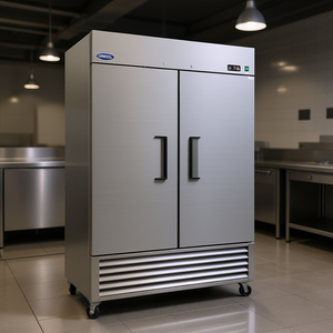 Congélateur vertical commercial Orikoool Electric 54 pouces, 49 pieds cubes, double porte, acier inoxydable, homologué ETL - Product Image 2