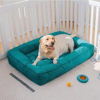 Lit orthopédique de luxe apaisant pour chien et chat, imperméable, extérieur, écologique, soutien intégral, amovible et lavable