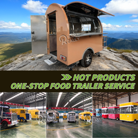 Camion de restauration extérieur personnalisable pour pop-corn, café et pizza VIN
