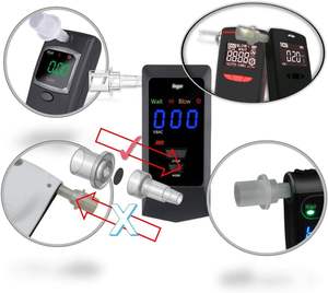 Bocais IBACheck (anti Chupar) para AA2000/2098 Bafômetro Alcohol Testers (16 unidades/pacote) - Product Image 2
