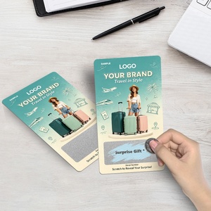 Cartes à gratter numériques offset personnalisées avec logo, format voyage, pour cartes de visite, concours à gros prix, et coupons de réduction en gros - Product Image 1