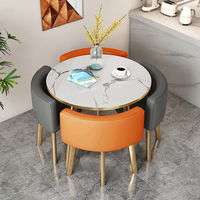 Ensemble table et chaises de salle à manger de luxe léger pour la maison, balcon, réception, centre commercial, négociation simple, rangement, étagères à chaussures