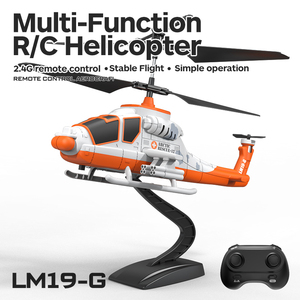 Nuevo Helicóptero RC SJY-LM19-G de Rescate Polar, 3 Canales, 3 Modos de Velocidad, Naranja y Blanco, Juguete Educativo Científico Mecánico - Product Image 1