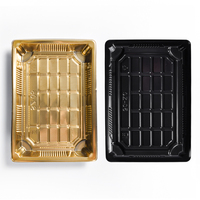 Sunzza boîte d'emballage à emporter pour sushi en or de haute qualité conteneur de plateau à sushi jetable en plastique PET