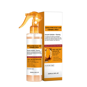 Spray exfoliante de ácido kójico y cúrcuma de marca privada 200 ml, exfoliante corporal y para pies para todo tipo de piel - Product Image 5