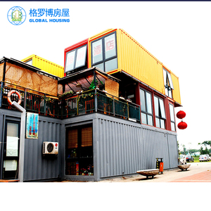 Contenedor de envío modificado, casa <span class=keywords><strong>familiar</strong></span>, estructura de acero, casa pequeña prefabricada, casa portátil, bienes raíces - Product Image 3