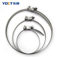 Collier de serrage rapide réglable perforé pour conduit de ventilation