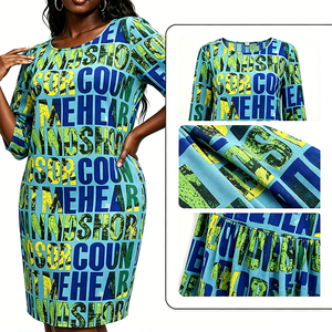 Robe maxi pour femmes africaines, ethnique, <span class=keywords><strong>traditionnelle</strong></span>, florale, respirante, élégante, taille unique - Product Image 3