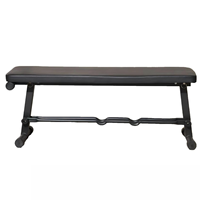 Haltère plat inclinable pour usage domestique, en fer, unisexe, petit modèle, avec barre d'haltères