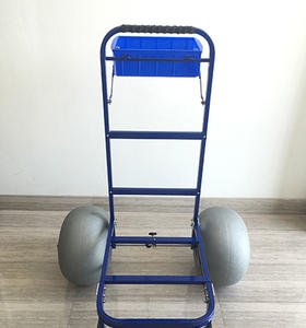 Уличный портативный складной алюминиевый воздушный шар колесо пляжная стальная рама легкая уличная кемпинговая пляжная тележка - Product Image 6