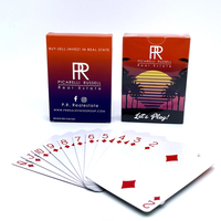 Sublimation vierge personnalisé imprimé PVC feuille d'or cartes à jouer au poker carte en plastique étanche cartes à jouer en papier