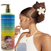 Cosmétiques de beauté OEM, lotion corporelle éclaircissante au glutathion blanc pur indien, anti-taches, anti-imperfections, anti-cernes, anti-décolorations