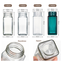 Ensemble de 24 pots d'assaisonnement en verre de poivre noir d'épices de 4oz avec étiquette de couvercle en bambou haut de gamme pour ingrédients de barbecue