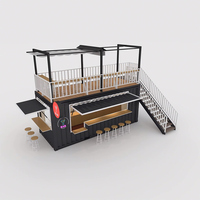 Maison modulaire multicouche de luxe pour bar hôtel bureau boutique-belle usine conteneur extensible personnalisable