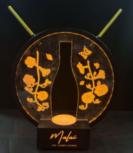 Étagère <span class=keywords><strong>de</strong></span> présentation <span class=keywords><strong>de</strong></span> vêtements KTV à fleurs lumineuses, présentoir <span class=keywords><strong>de</strong></span> bouteilles en fleurs <span class=keywords><strong>de</strong></span> prunier, métal antirouille, écologique, montage facile pour discothèque - Product Image 3
