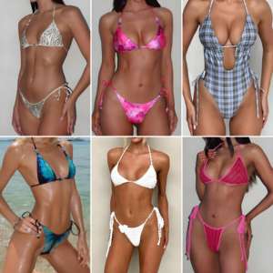 Ensemble de bikinis imprimés à prix réduit 2026 – Maillots de bain sexy pour femmes et tenues de plage – Expédition aléatoire des stocks - Product Image 1