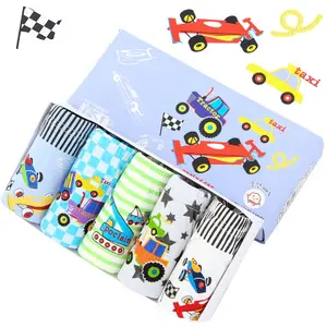 Top Quality Lovely Printed Briefs For Boy Cotton Boys Cartoon Underwear Oem