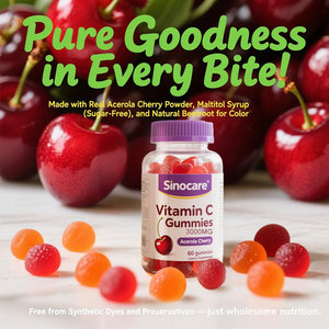 Tự nhiên Vitamin <span class=keywords><strong>C</strong></span> Gummies Acerola Cherry chiết xuất cho khả năng miễn dịch tùy chỉnh xây dựng bổ sung sản phẩm - Product Image 4