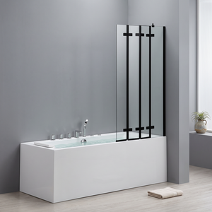 Paroi de douche de luxe finition or, <span class=keywords><strong>hauteur</strong></span> réglable sur mesure, magnétique et étanche, pour villa - Product Image 5