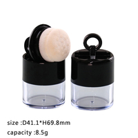 8.5g Mini cloche poudre libre boîte vide emballage tête de champignon poudre bouffée réglage poudre bouteille transparente délié réédition