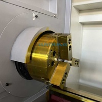 Tour CNC horizontal automatique chinois à un seul brocheur CK6136, machine de tournage de précision à banc plat pour métaux de moyenne capacité