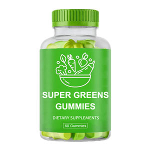 Gomitas Supergreen de Colores Personalizadas al por Mayor, Vitaminas en Forma de Osito con Probióticos para Niños en Envase de Botella - Product Image 1
